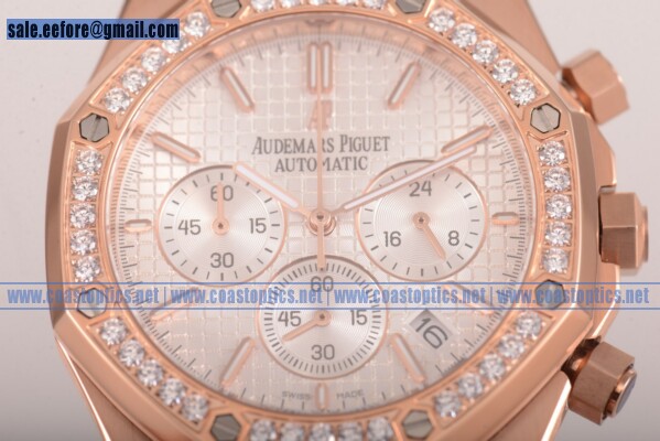 Replica Audemars Piguet Royal Oak Chronograph Watch Rose Gold 26557OR.WT.D098CR.0